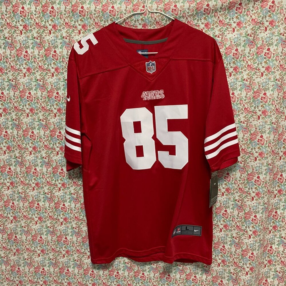 San Francisco 49ers George Kittle #85 Red Stitching Men's Football Jersey